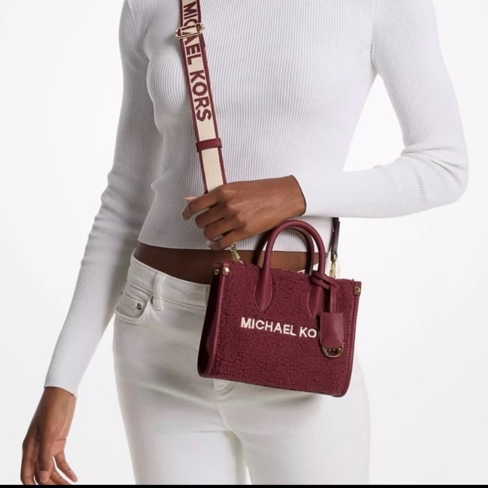 Michael Kors x small Mirella tote bag Oxblood Women's Bag